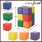 Casafield Toddler Foam Building Blocks (12-Piece Set), 5.5" x 5.5" Soft Play Colorful Kids Stacking Cubes for Daycare, Nursery, Preschool